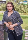 Nitya By Chansi Trendz Rayon Print Fancy Crop Top Wholesale In India